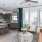 living room with kitchen adjacent